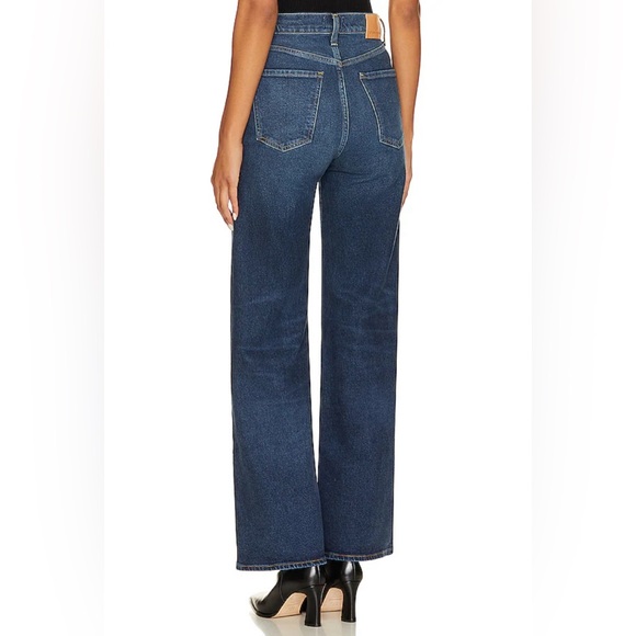 Citizens of Humanity Paloma Wide Leg Baggy High Rise Jeans in Everdeen - Picture 3 of 14